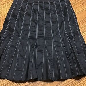 Women’s size 14 goodclothes Chic Black A-Line Skirt with White Stitching